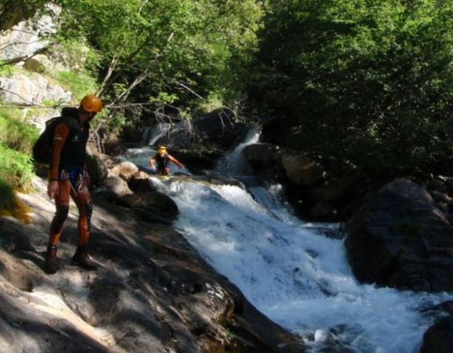 Saliendo del barranco de Eriste